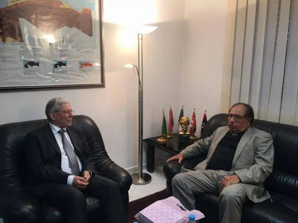 الأمين العام الدكتور الطيب البكوش يستقبل الأستاذ محمد مصطفى القباج