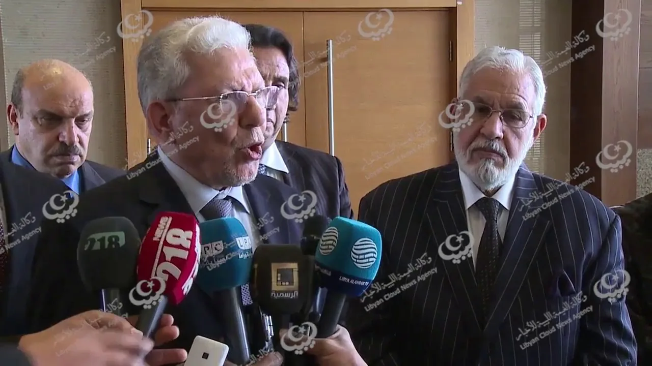 مؤتمر صحفي مشترك لوزير الخارجية الليبي مع الأمين العام لاتحاد المغرب العربي