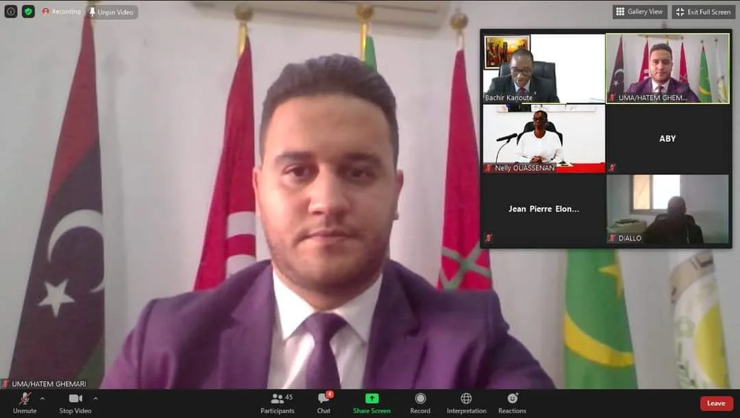 الأمانة العامة لاتحاد المغرب العربي تشارك في سلسلة من المشاورات حول “دور المدن في تدبير وباء فيروس كورونا في إفريقيا “