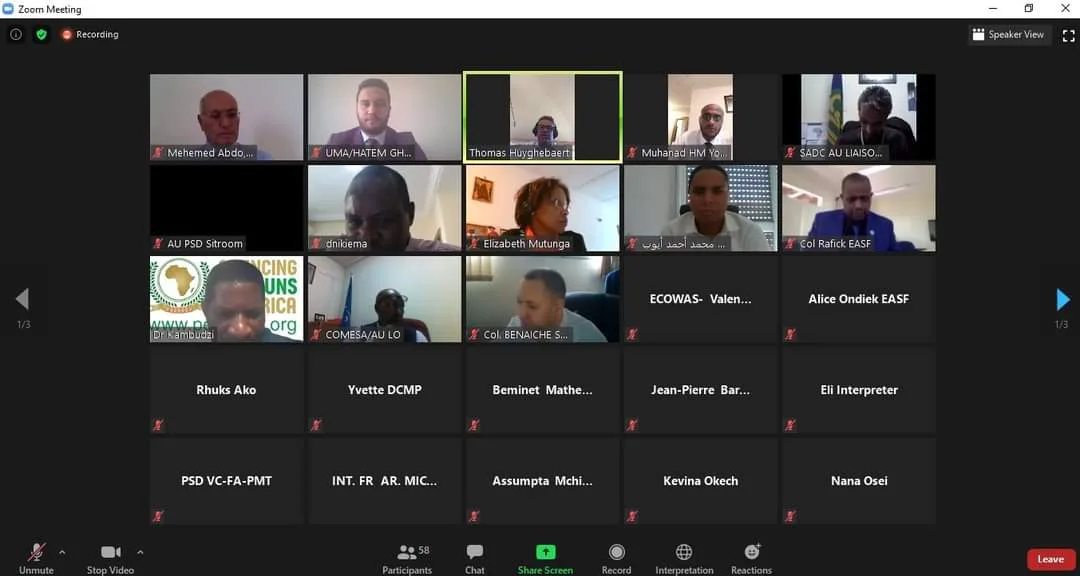 الأمانة العامة تشارك في الاجتماع الأول للجنة التوجيهية لبرنامج دعم الاتحاد الأوروبي الرابع لمنظومة السلم والأمن الإفريقية