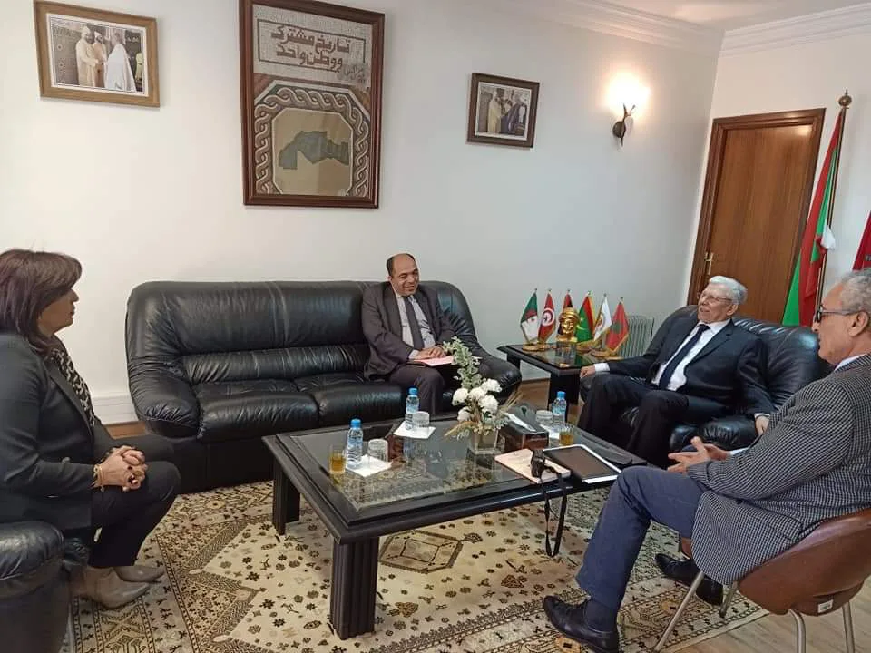 الأمين العام يستقبل رئيس منظمة العمل المغاربي