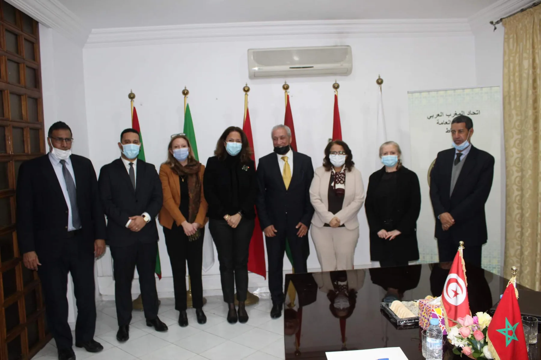 مديرة المكتب المغاربي لمنظمة العمل الدولية تزورالأمانة العامة لاتحاد المغرب العربي