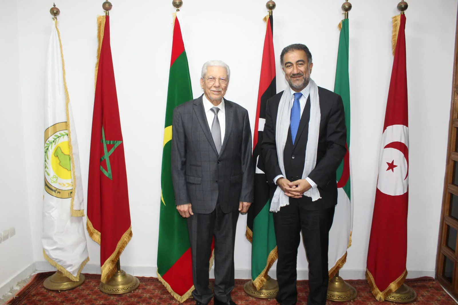 الأمين العام لاتحاد المغرب العربي يستقبل المدير العام لمفوضية الاتحاد الإفريقي.