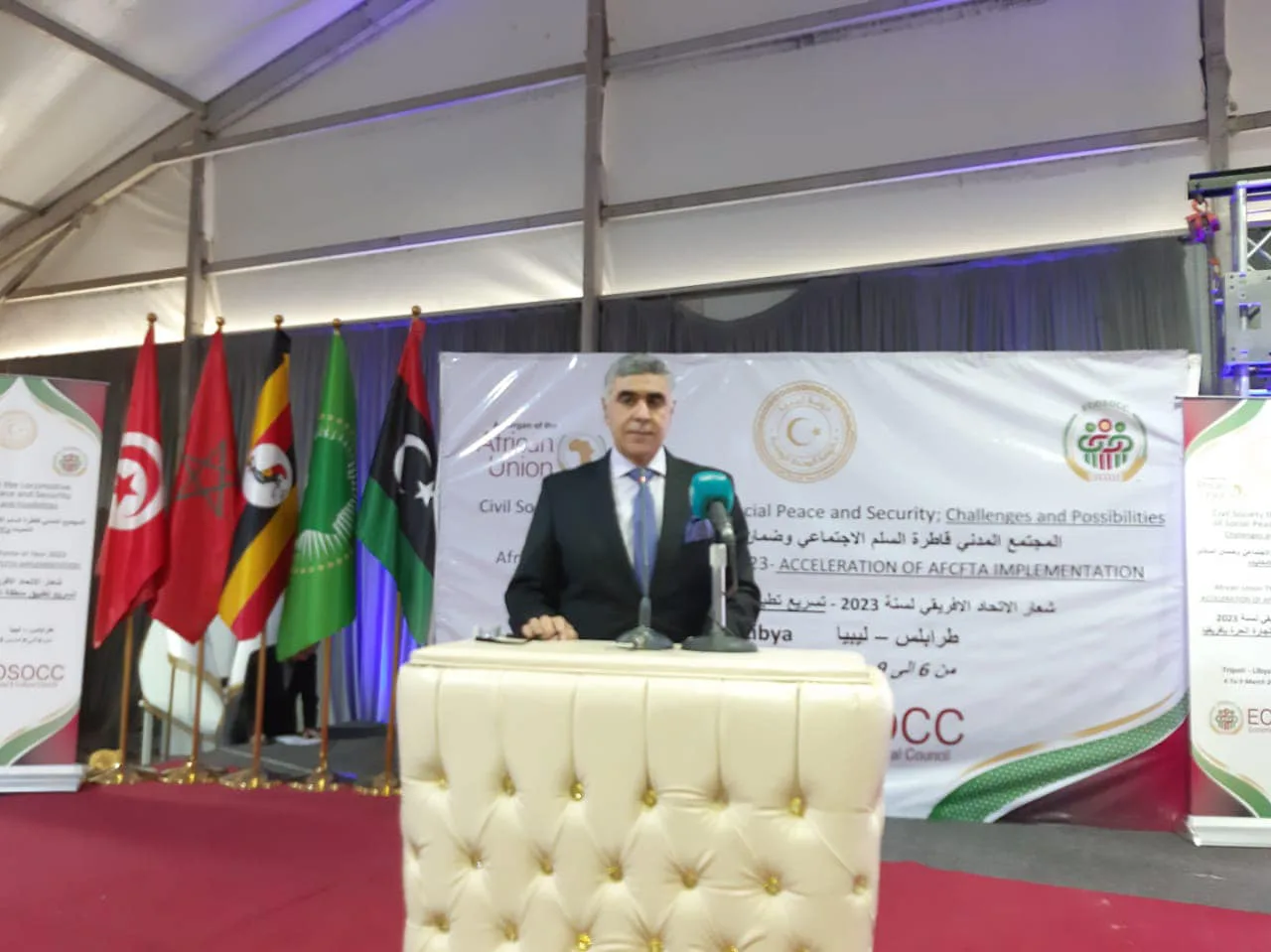 الأمانة العامة لإتحاد المغرب العربي تشارك في أعمال المنتدى الإفريقي الأول