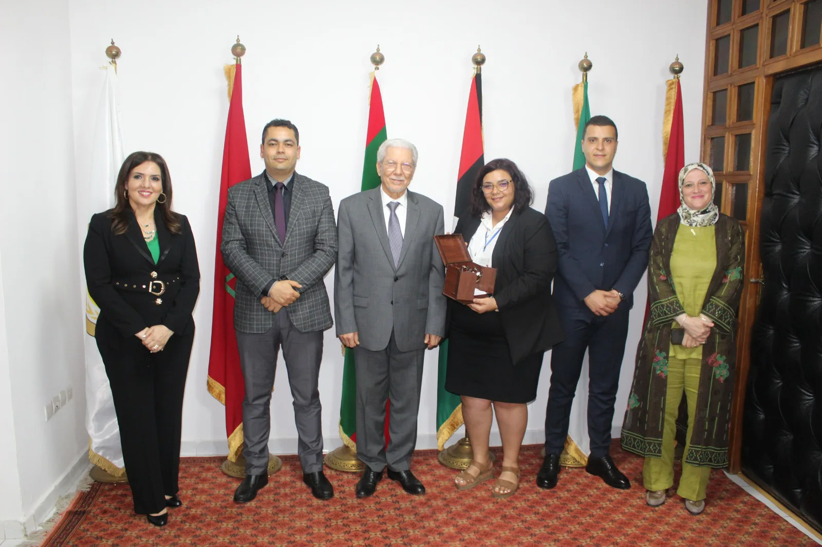 الأمين العام لاتحاد المغرب العربي يستقبل متدربين عن المدرسة الوطنية للإدارة بتونس ومتدربا عن جامعة أبو شعيب الدكالي بالجديدة بالمغرب.