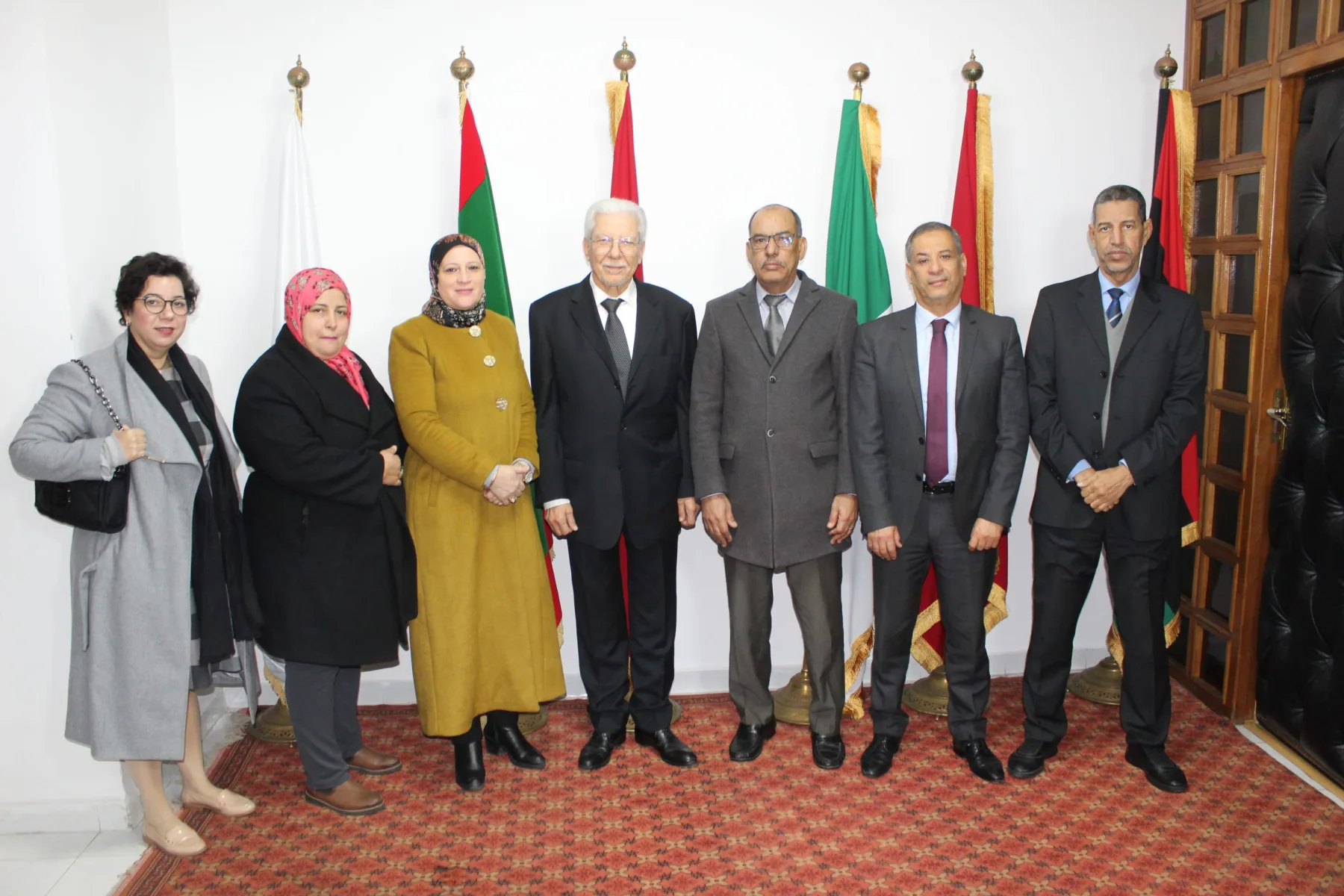 معالي الأمين العام لاتحاد المغرب العربي، الدكتور الطيب البكوش، يستقبل وفدا عن ممثلي البلدان المغاربية في لجنة مناقشة مشروع الميزانية
