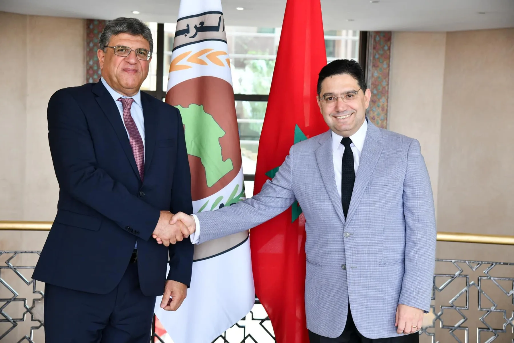 السيد ناصر بوريطة وزير الشؤون الخارجية والتعاون الإفريقي والمغاربة المقيمين بالخارج، يستقبل اليوم الأربعاء 10 جويلية 2024 بمقر وزارة الخارجية، السيد طارق بن سالم، الأمين العام الجديد لاتحاد المغرب العربي.