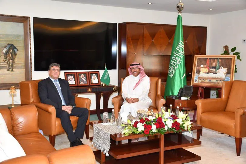 الأمين العام لاتحاد المغرب العربي، السيد طارق بن سالم،يقوم بزيارة لسفير خادم الحرمين الشريفين
