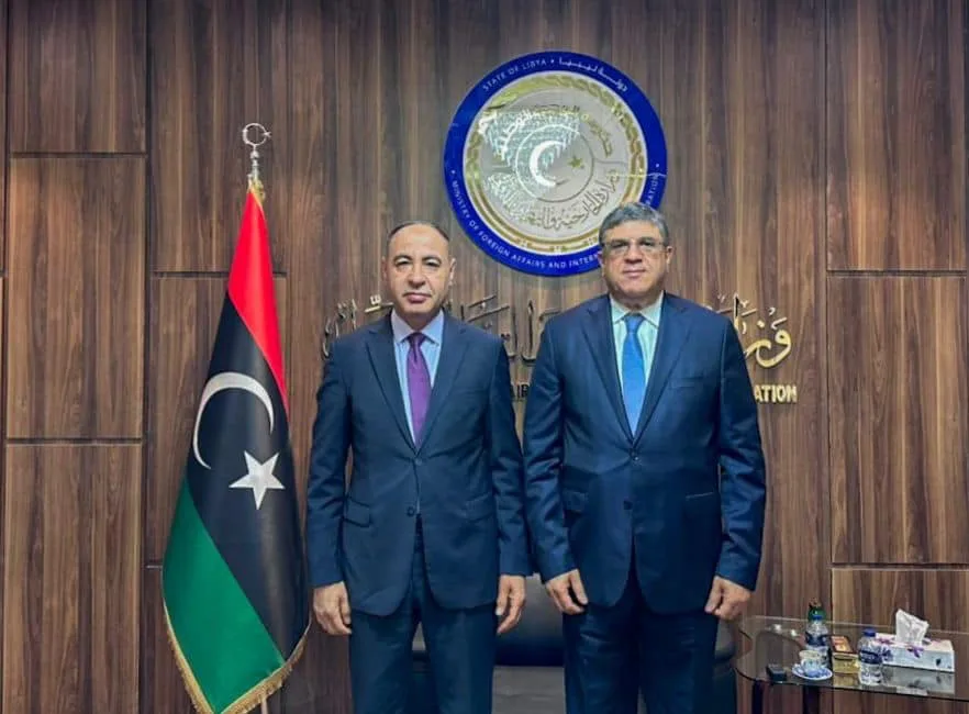 السيد الطاهر الباعور ،يستقبل السيد طارق بن سالم الأمين العام لإتحاد المغرب العربي