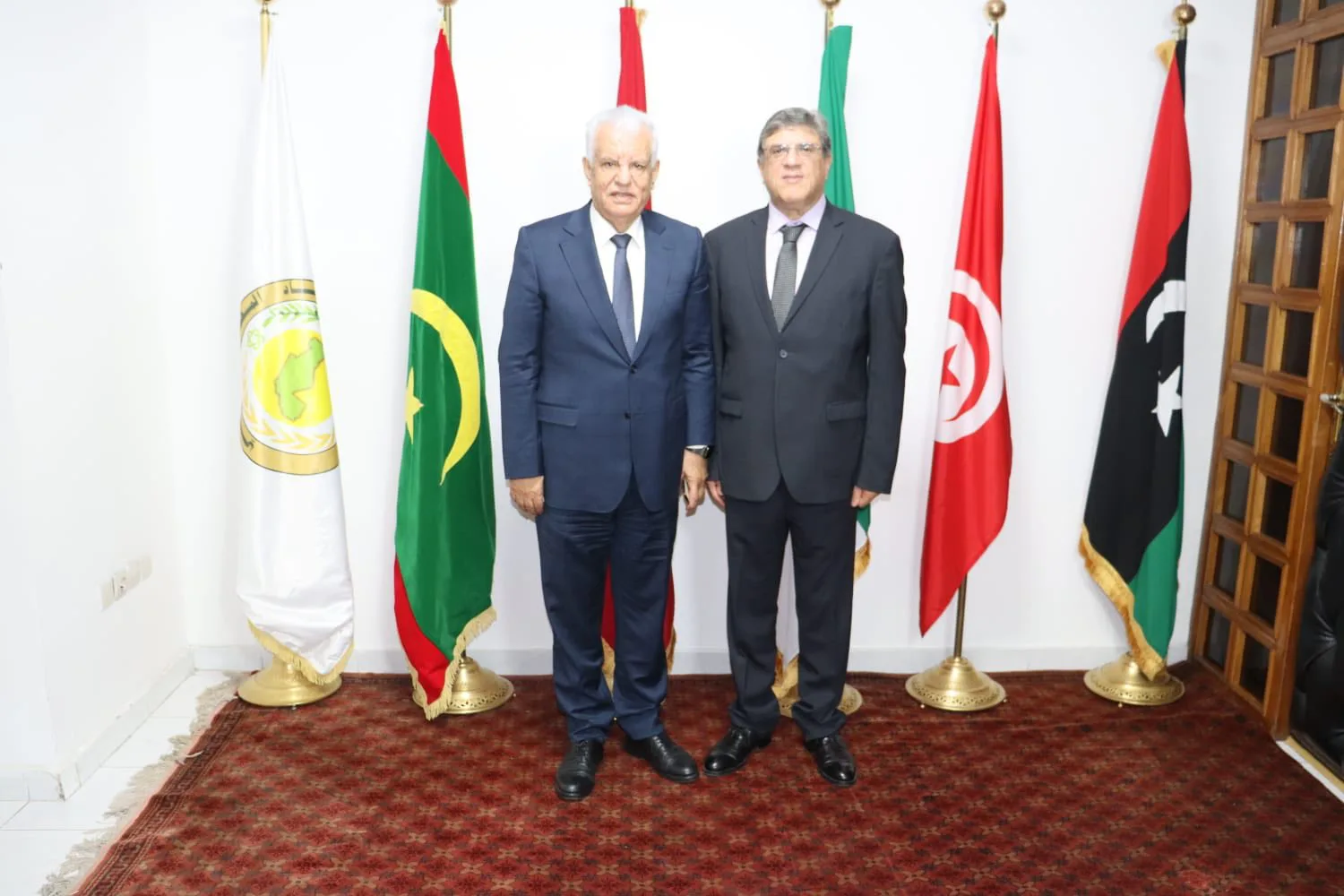 الأمين العام لاتحاد المغرب العربي، السيد طارق بن سالم،يستقبل سعادة سفير دولة فلسطين لدى المملكة المغربية،السيد جمال عبد اللطيف الشوبكي.