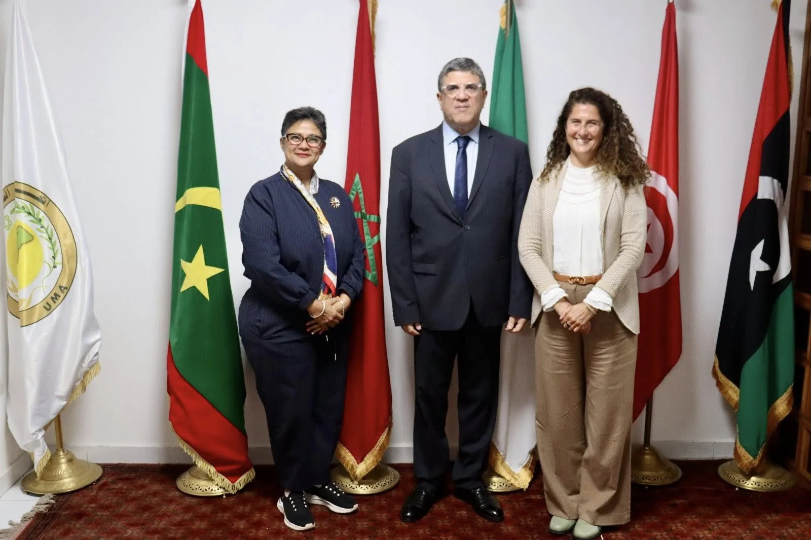 الأمين العام لاتحاد المغرب العربي يستقبل رئيسة بعثة المنظمة الدولية للهجرة بالمغرب ومديرة المرصد الأفريقي للهجرة