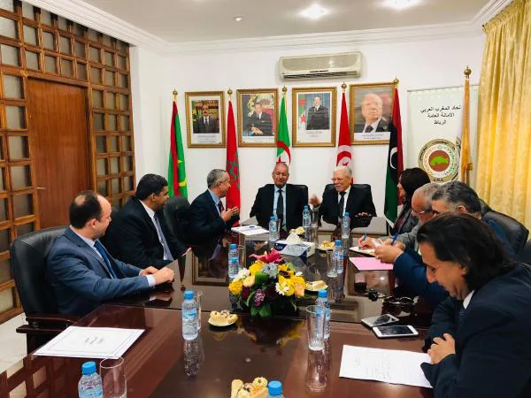 وفد عن المجلس الأعلى للدولة (ليبيا) يقوم بزيارة عمل وتشاور للأمانة العامة لاتحاد المغرب العربي