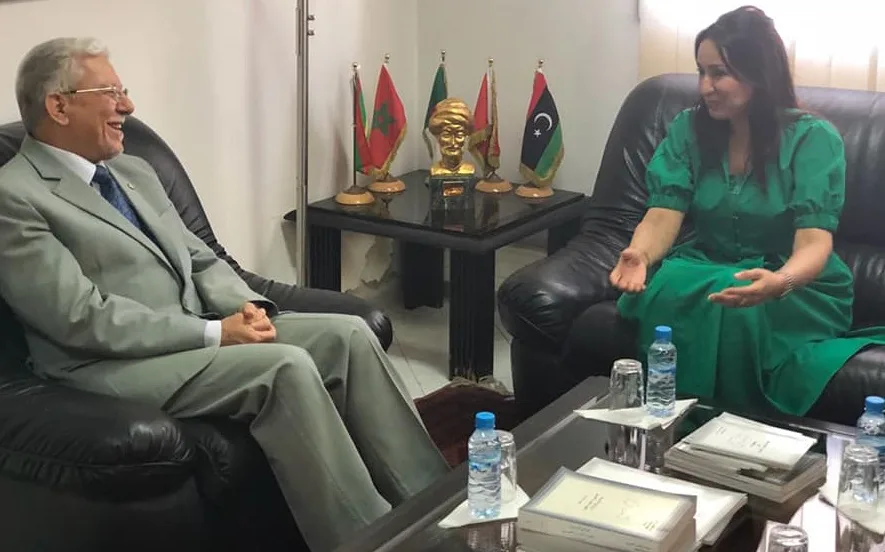 الأمين العام الدكتور الطيب البكوش يستقبل نائبة عمدة مدينة الرباط والبرلمانية سعاد الزيدي